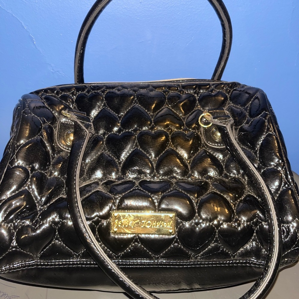 Betsey Johnson black tote bag
